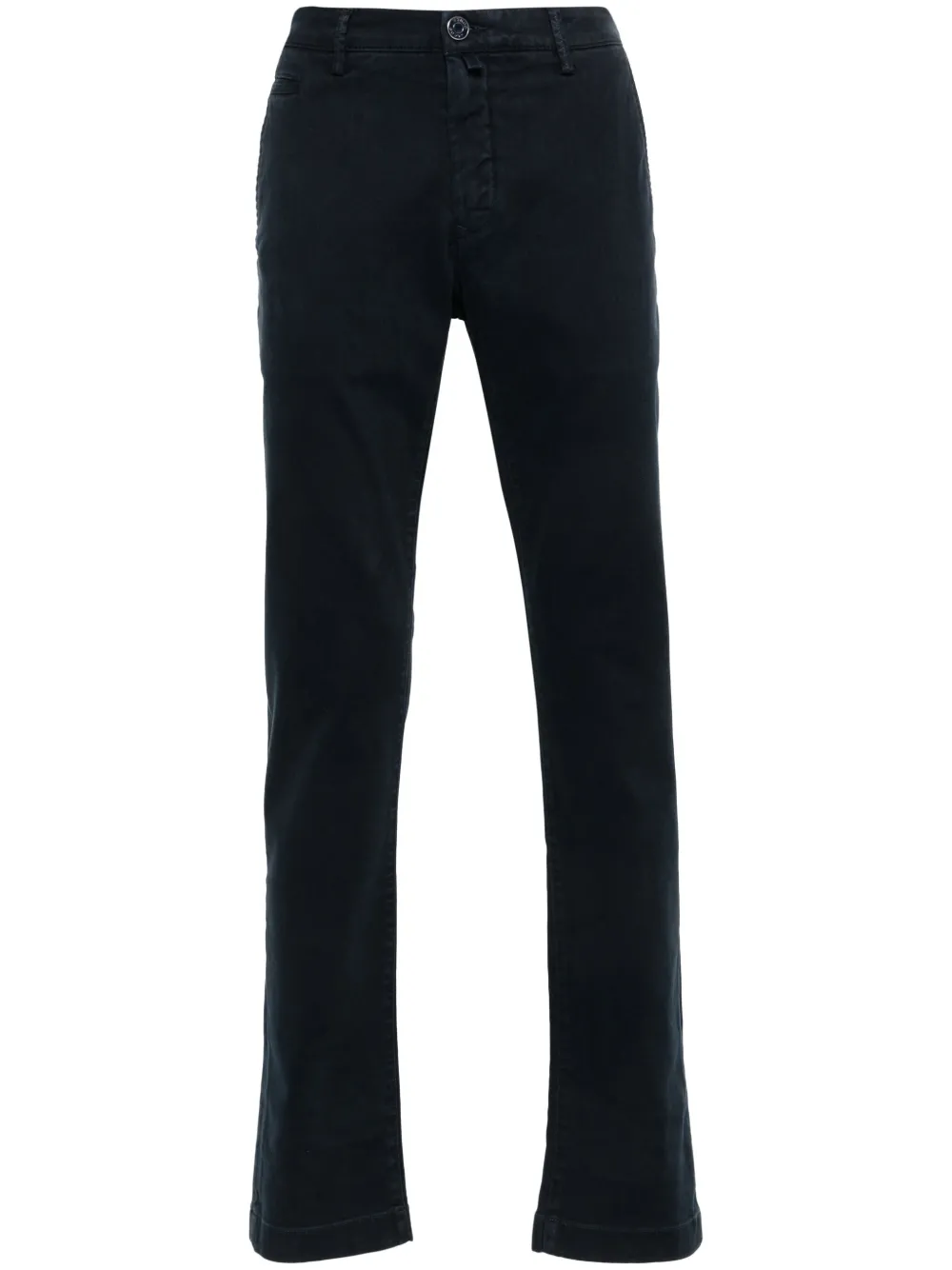Jacob Cohen Straight-leg Twill Trousers In Blue
