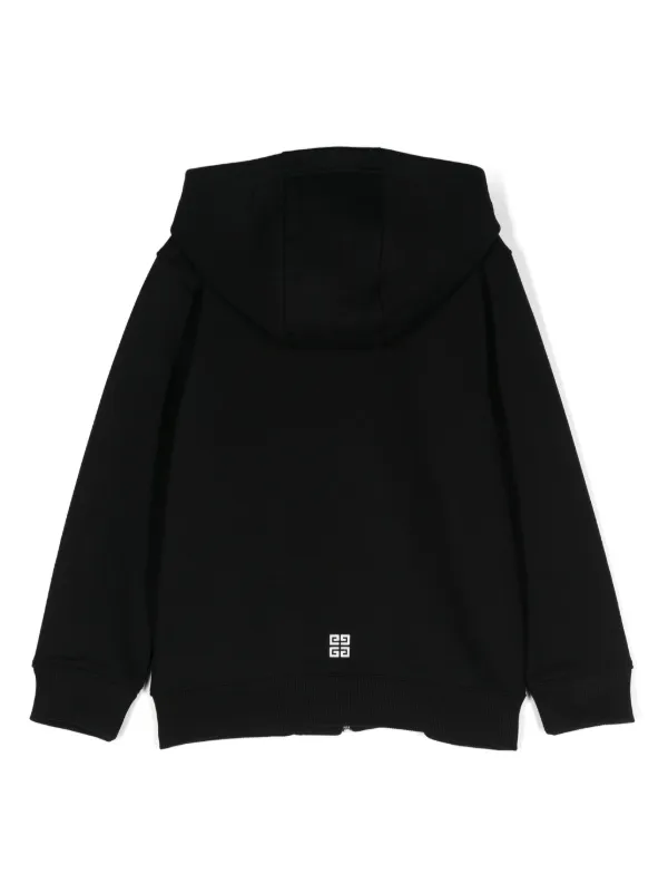 Givenchy Kids logo-print zip-up Hoodie | Black | FARFETCH