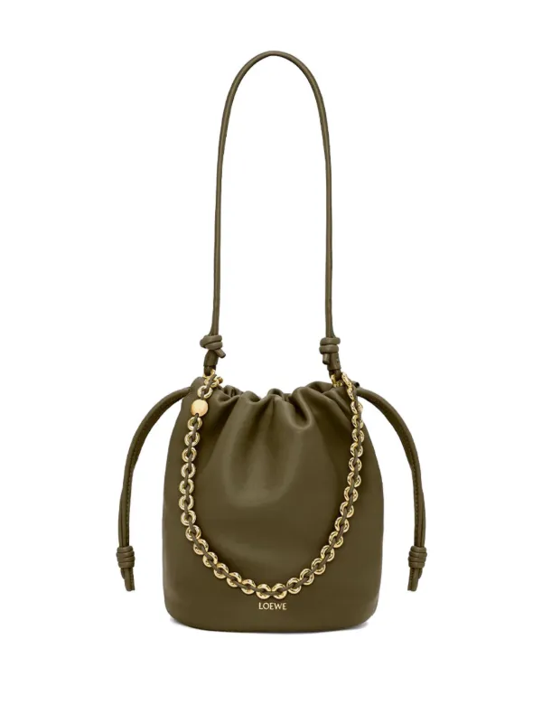 LOEWE / アナグラム ドローストリング バケットバッグ ドローストリング バケットバッグ（ヤシの葉&カーフ） ベージュ