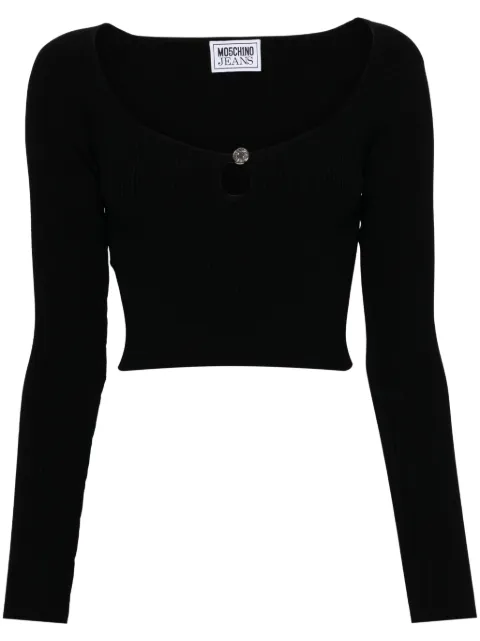 MOSCHINO JEANS ribbed-knit top