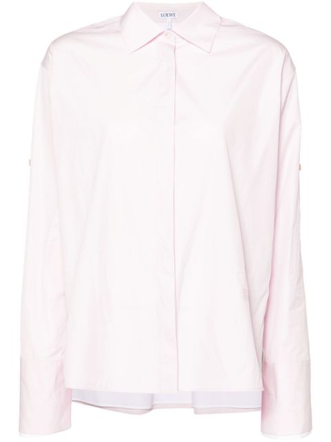 LOEWE spread-collar poplin shirt Women