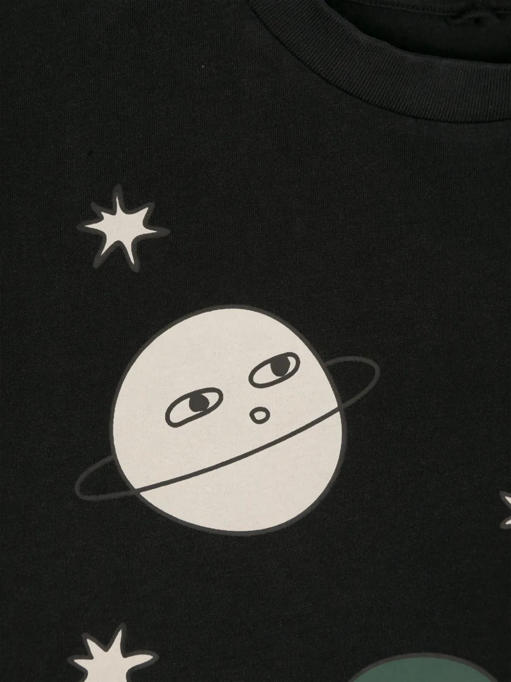 Stella McCartney Kids T-shirt met print Zwart