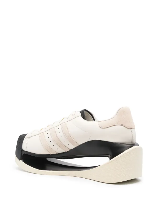 Y-3 Gendo Superstar Leather Sneakers | White | FARFETCH VN