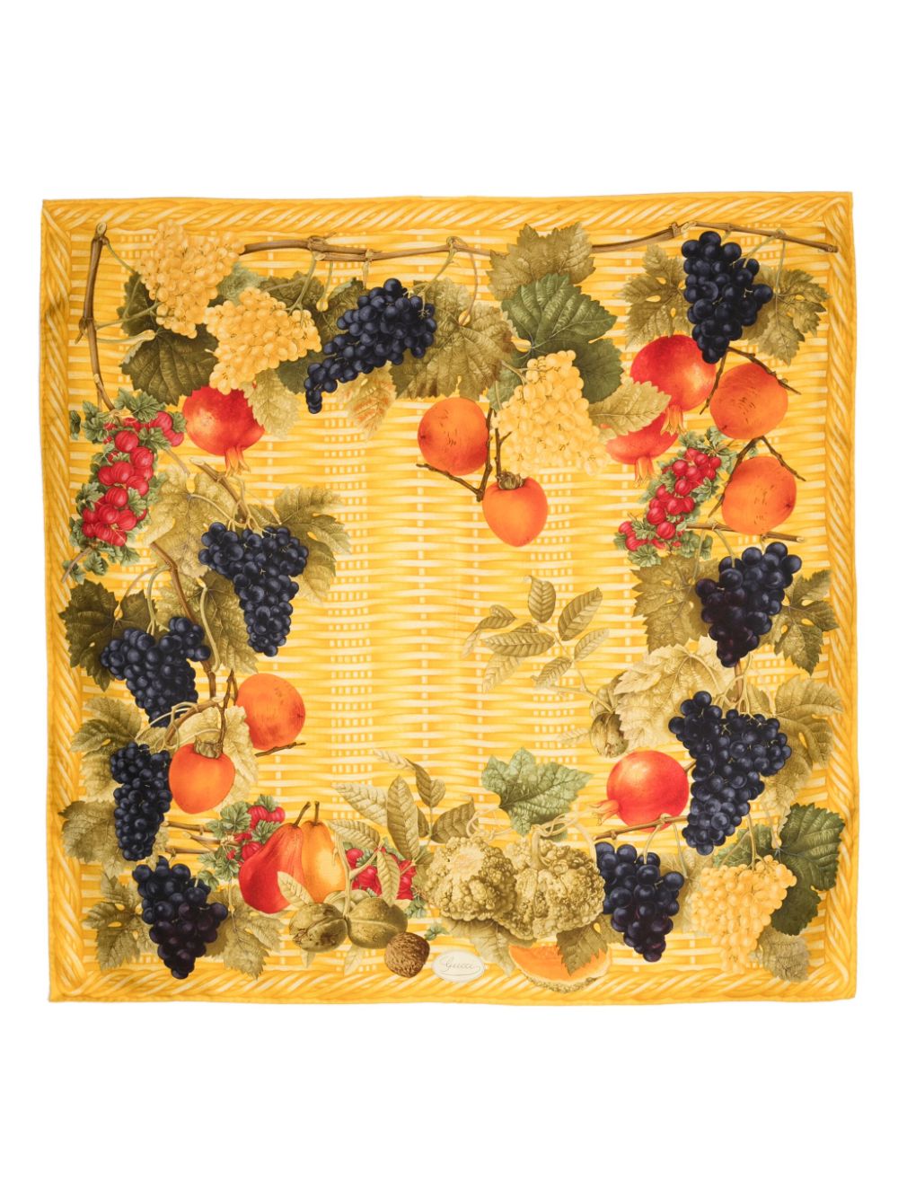 1990s Fruit-print scarf