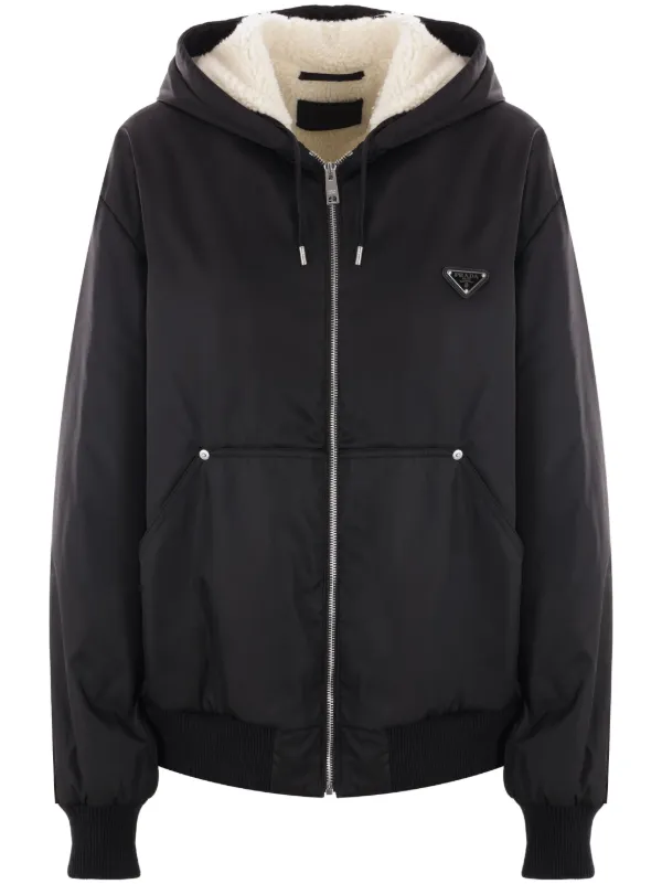 【関税＆送料込み】Prada Hooded Re-Nylon Jacket Prada Hooded Re-Nylon Down Jacket | Saks Fifth Avenue