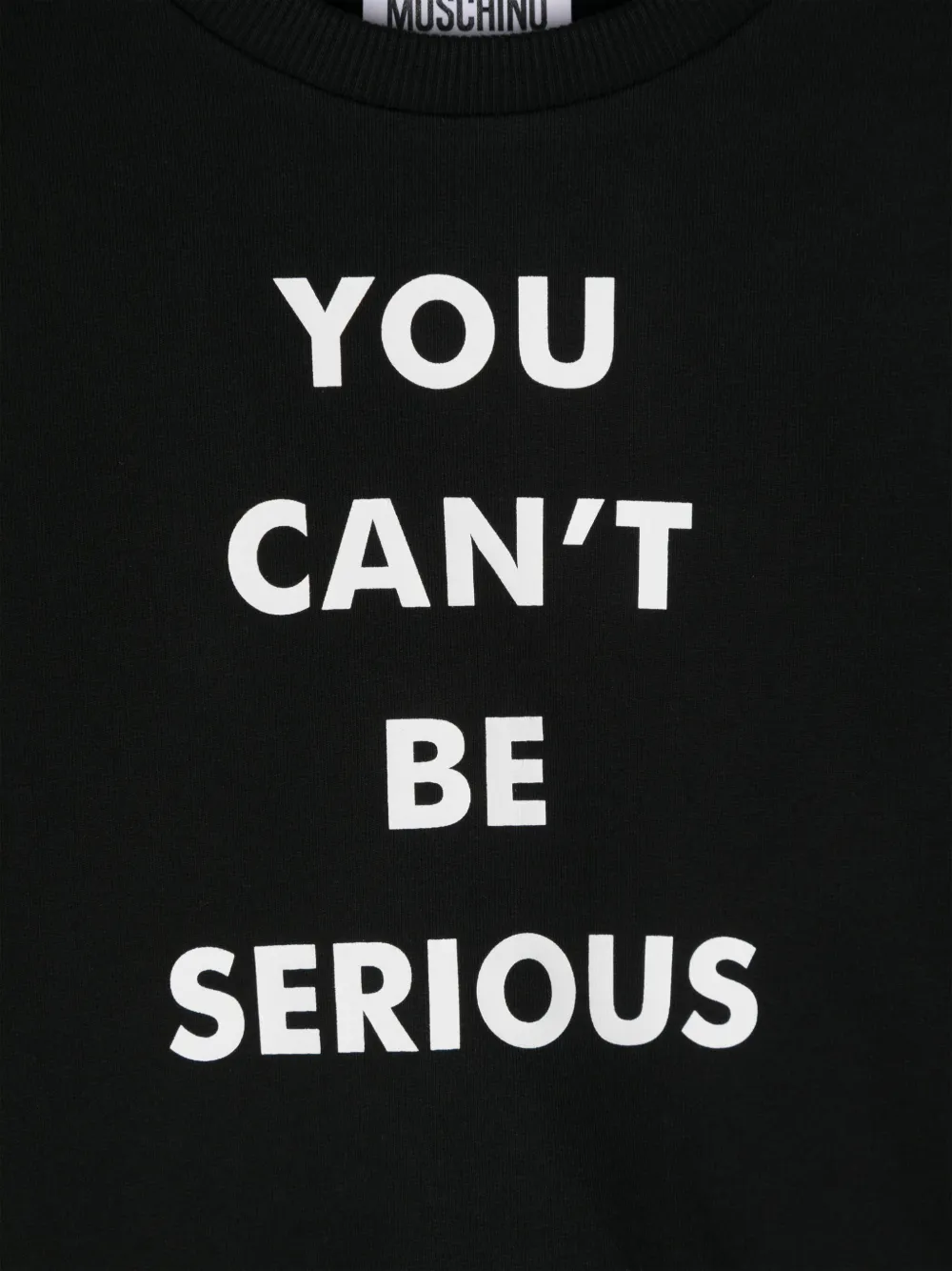 Moschino Kids Sweater met tekst Zwart