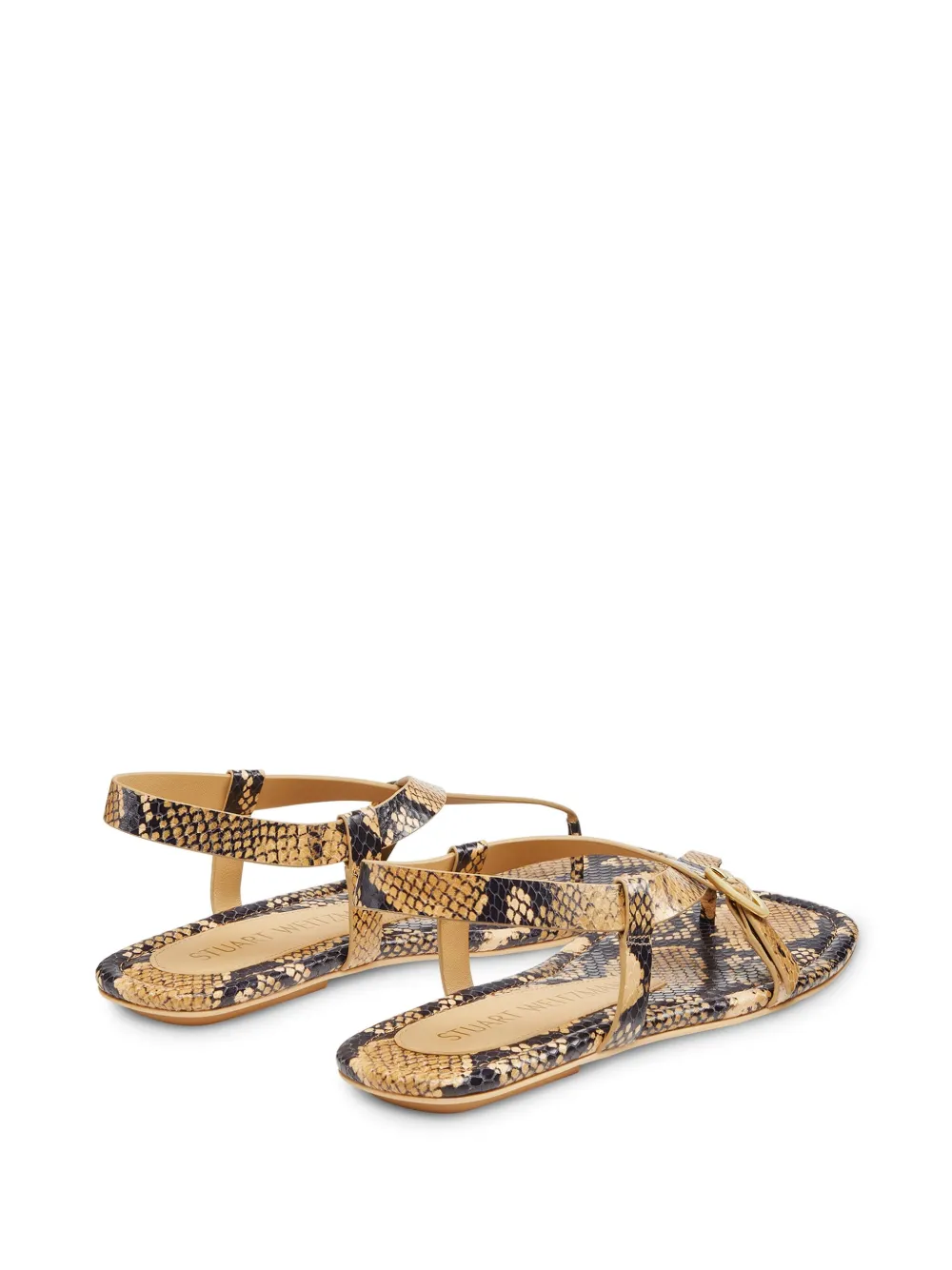 Stuart Weitzman Benni leather sandals Neutrals