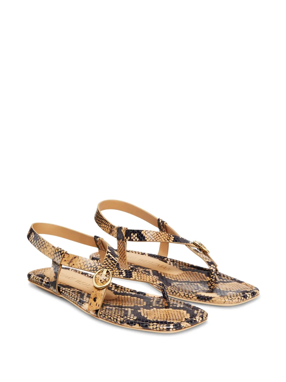 Stuart Weitzman Benni leather sandals | Flat Sandals | Image 2