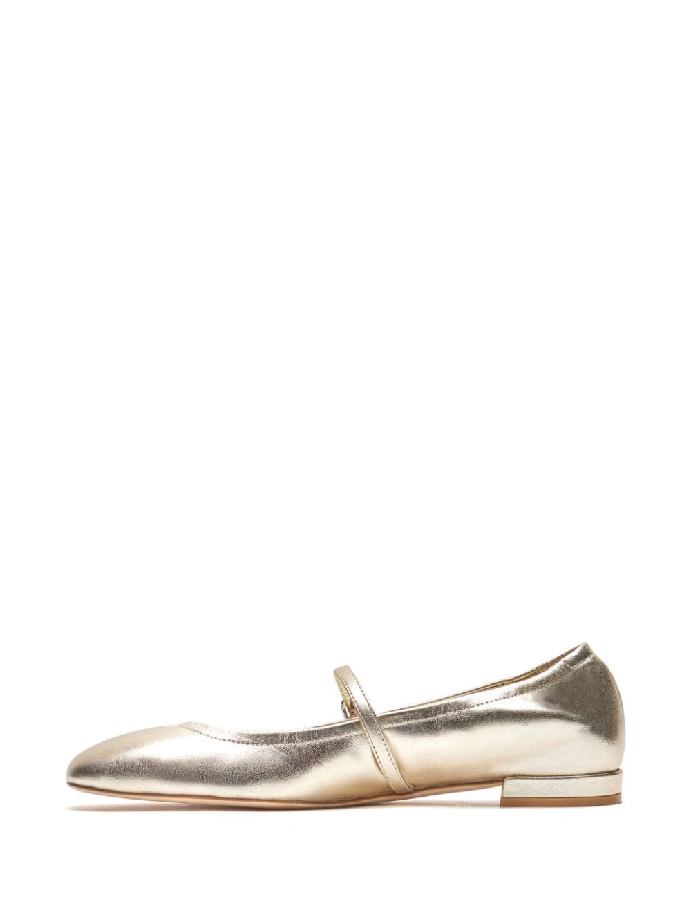 Stuart Weitzman Claris ballerina's verfraaid met kristallen Goud