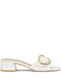 Stuart Weitzman 35mm Benni mules - White