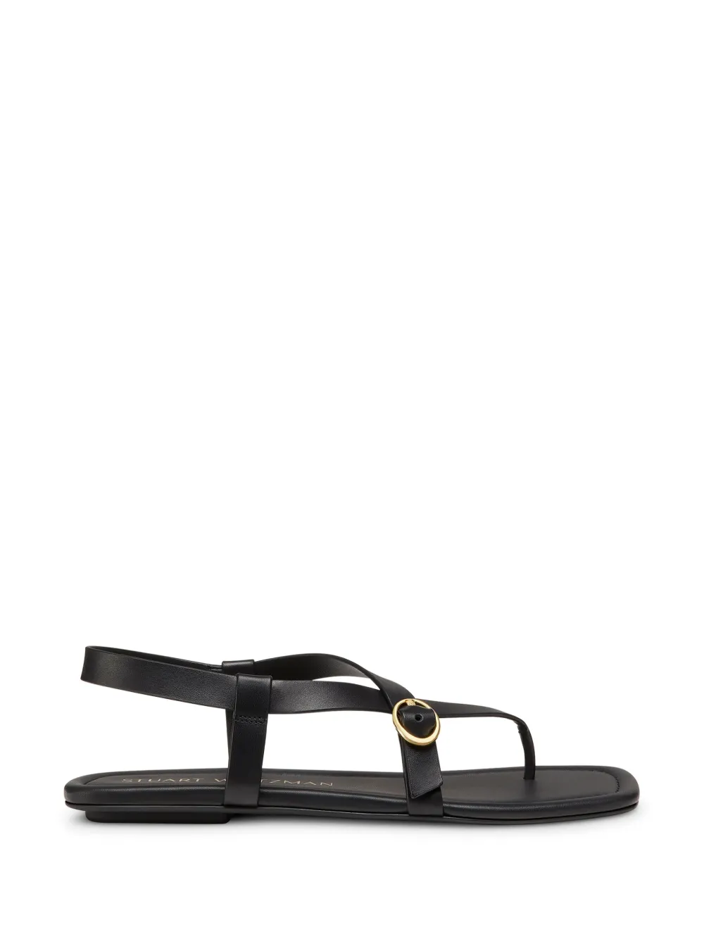 Stuart Weitzman Benni leather sandals Black