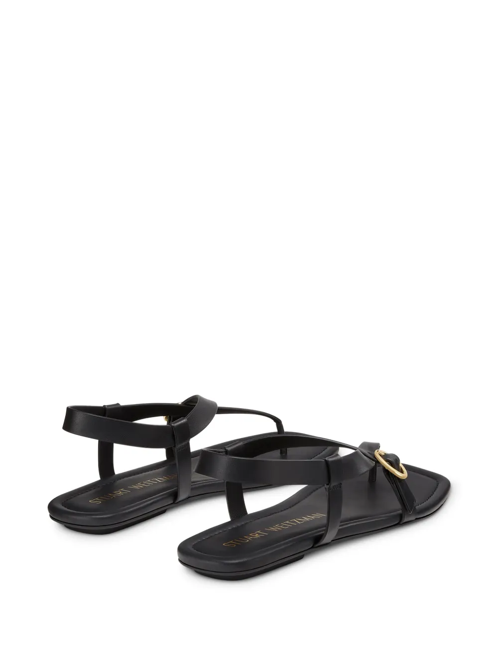 Stuart Weitzman Benni leather sandals Black