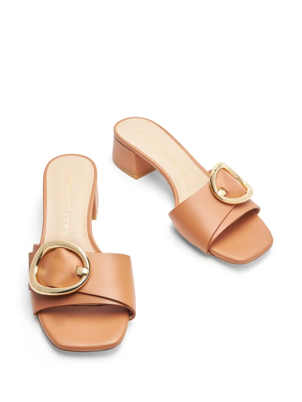 Stuart Weitzman 35mm Benni sandals Brown
