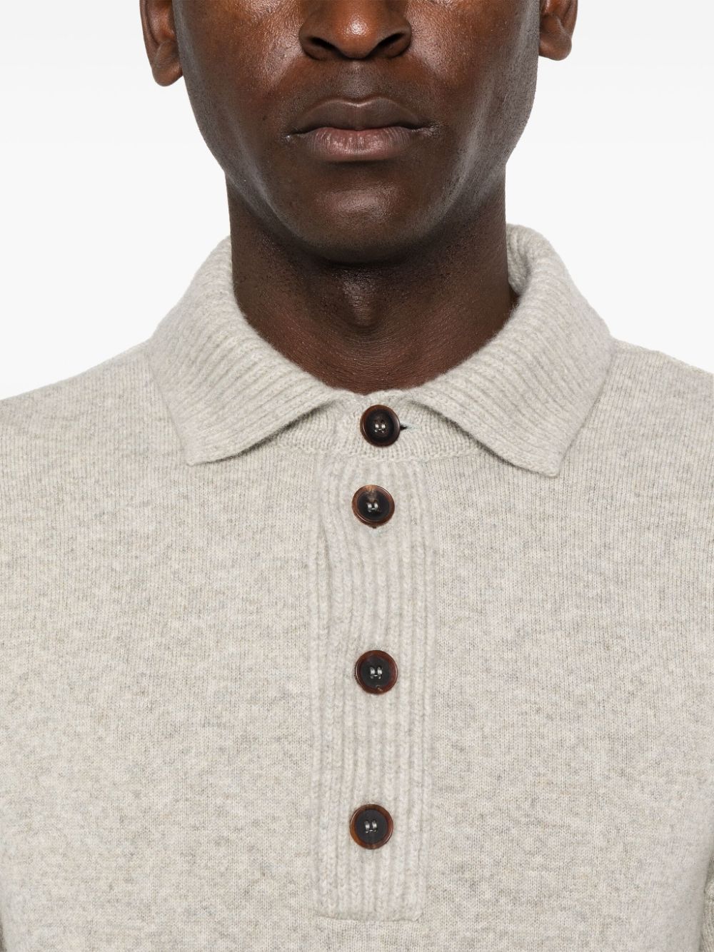 Shop Zegna Mélange Fine-knit Jumper In Neutrals