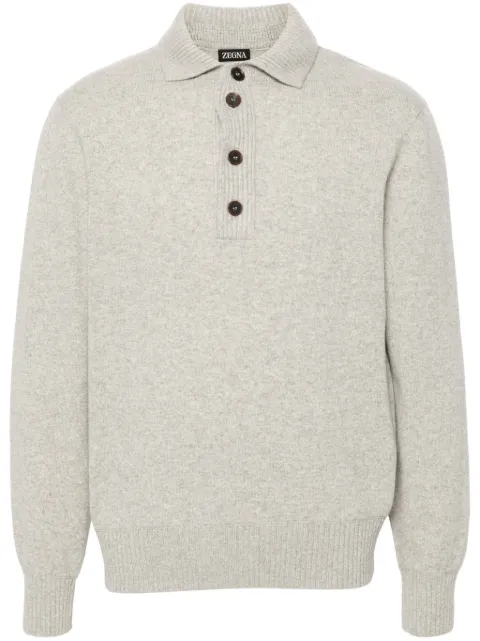 Zegna knitted polo shirt