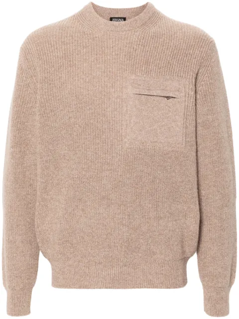 Zegna fine-knit cashmere jumper