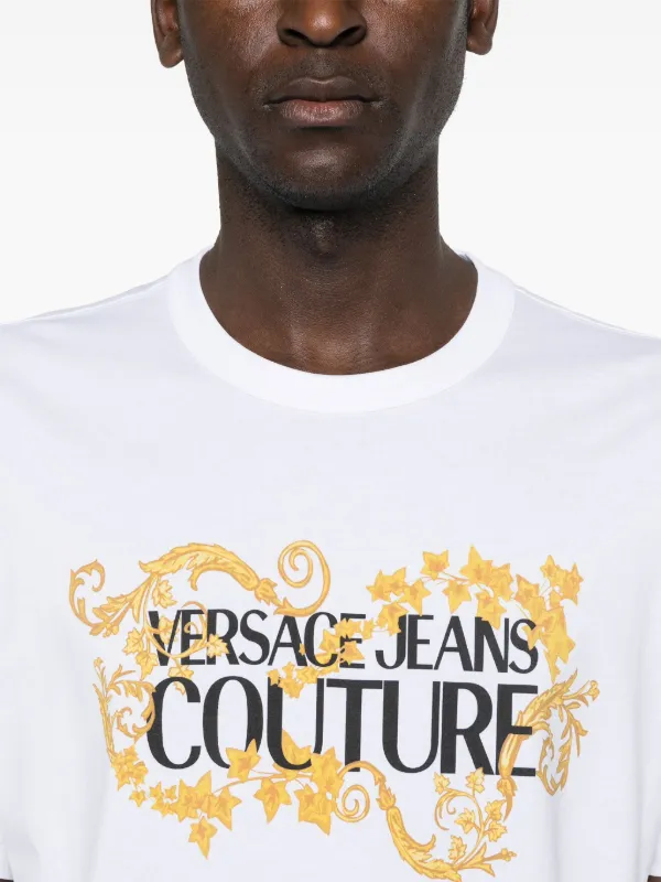 Versace Jeans Couture T-shirt Con Stampa Bianco FARFETCH IT