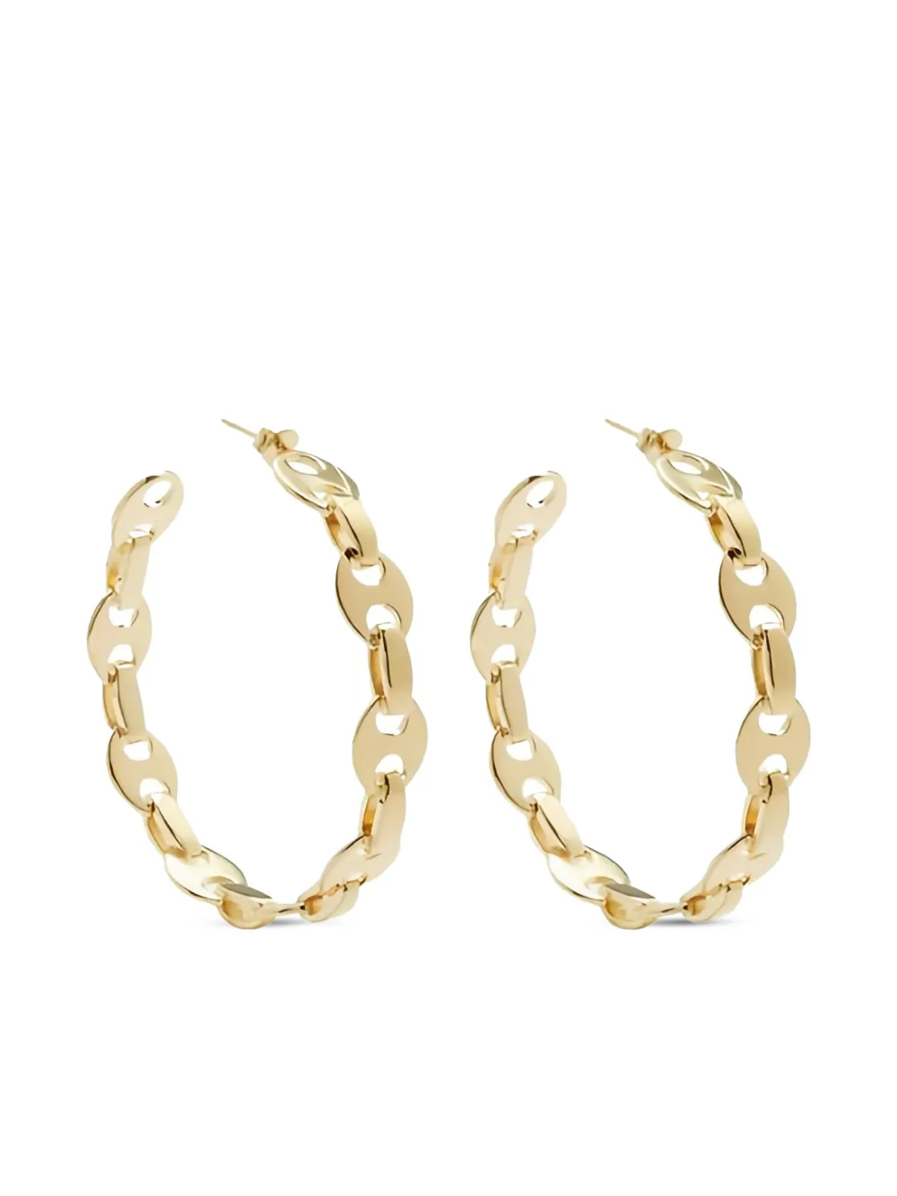 Rabanne Chain-link Hoop Earrings In Gold