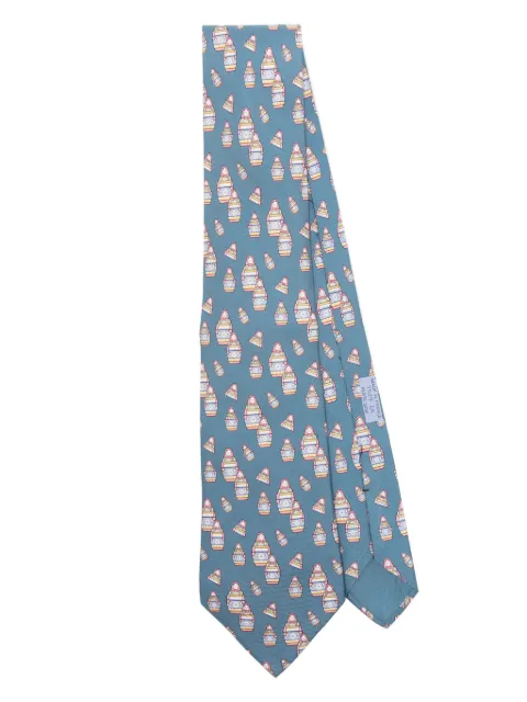 Hermès Pre-Owned corbata estampada 2000