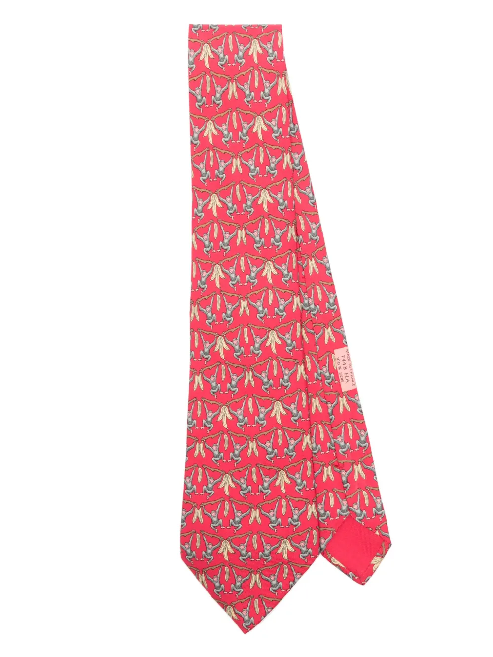 Hermès Pre-Owned 2000s printed tie - Pink