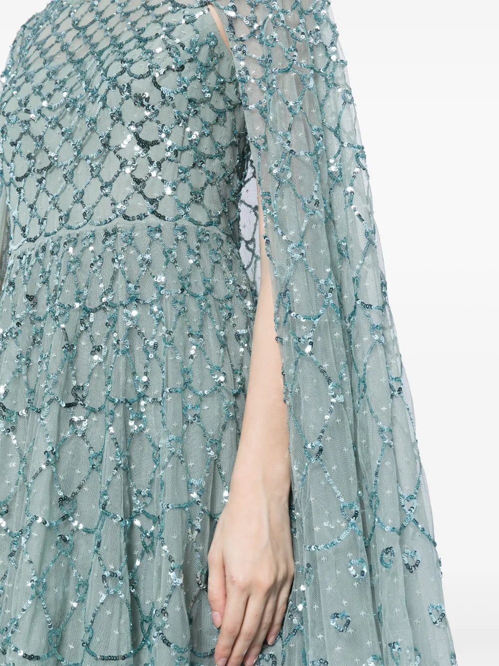 Needle & Thread Mini-jurk verfraaid met pailletten Blauw