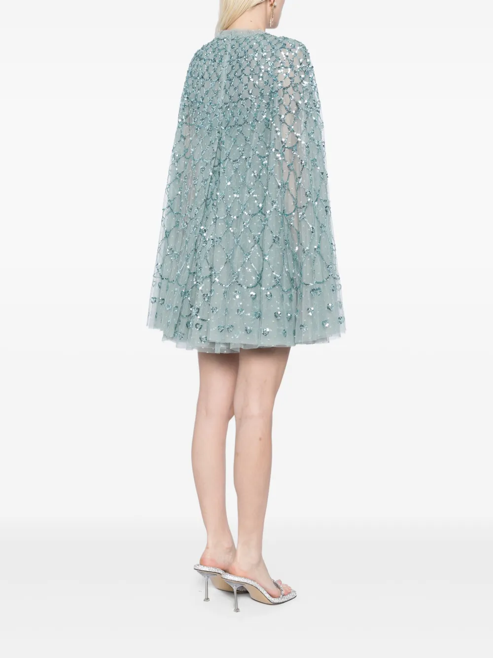 Needle & Thread Mini-jurk verfraaid met pailletten Blauw