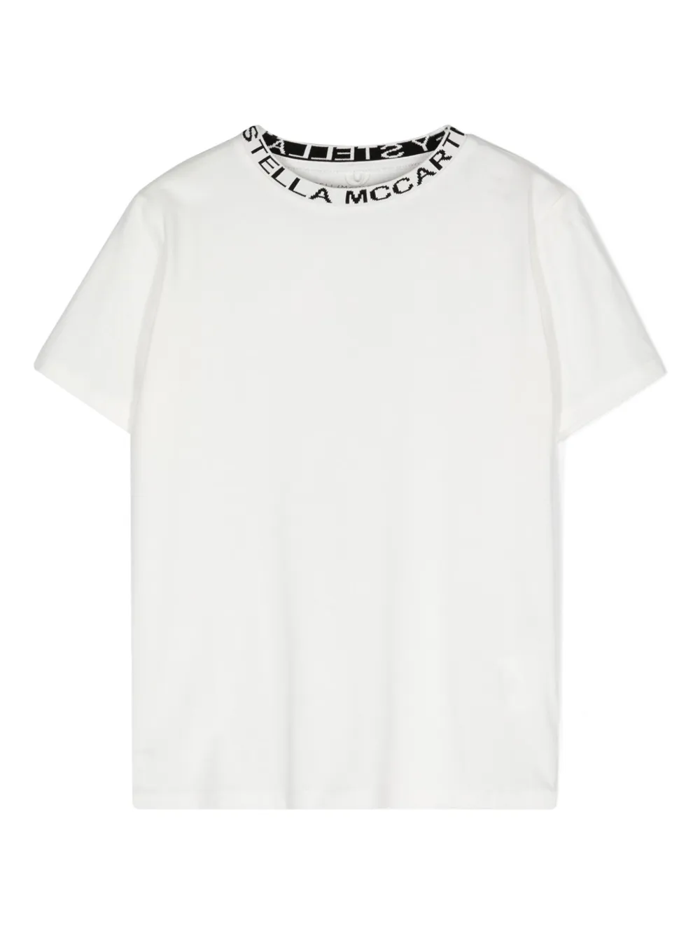 Stella McCartney Kids T-shirt met geborduurd logo Wit