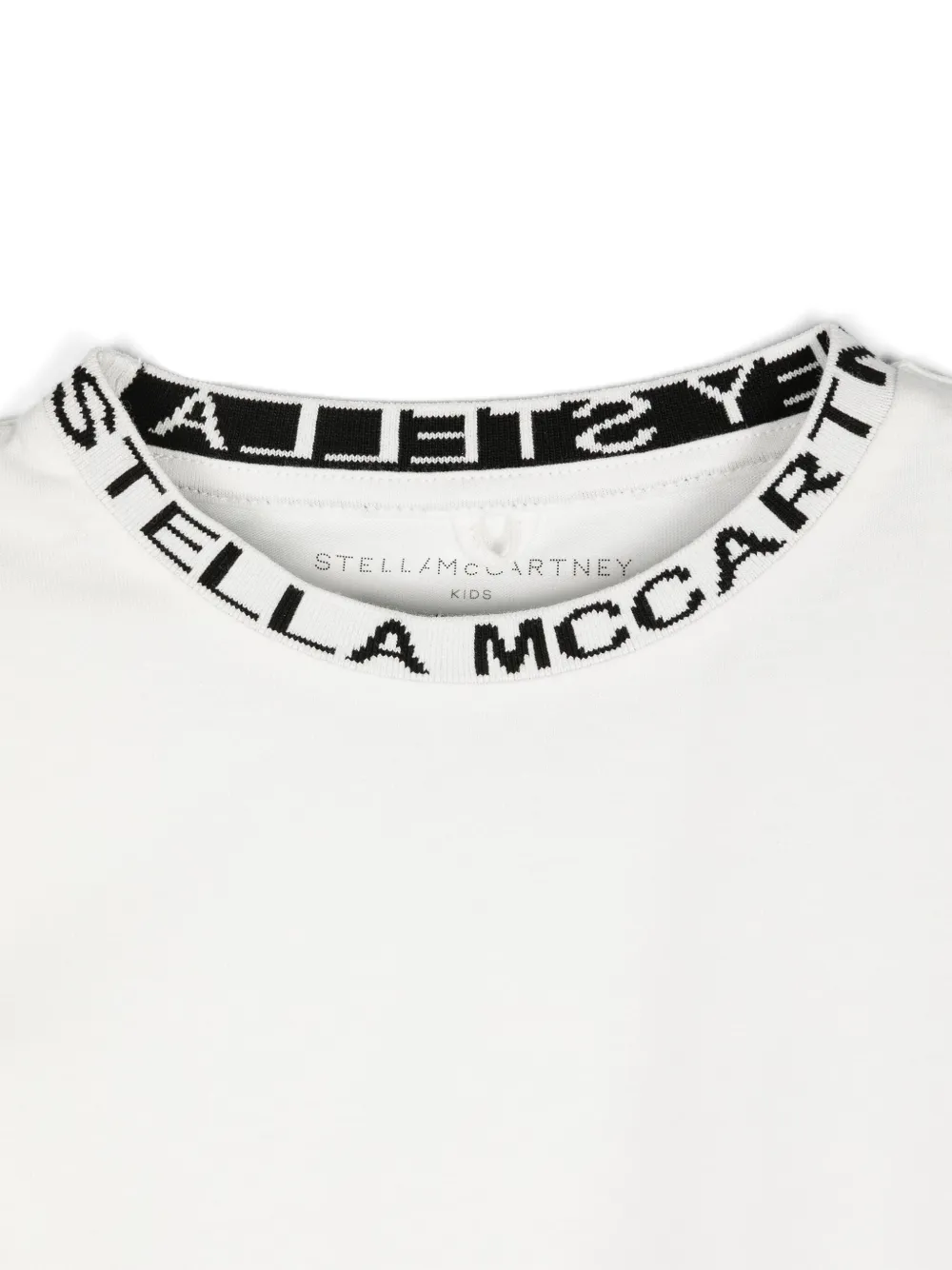 Stella McCartney Kids T-shirt met geborduurd logo Wit