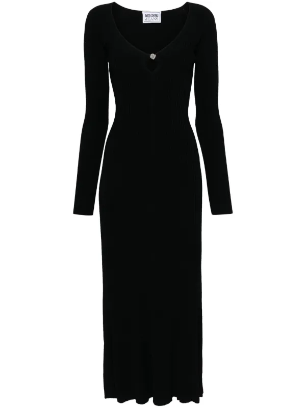 ワンピース MOSCHINO JEANS Woman Dress Black 04943203 1555 24151414_54589254_600.jpg