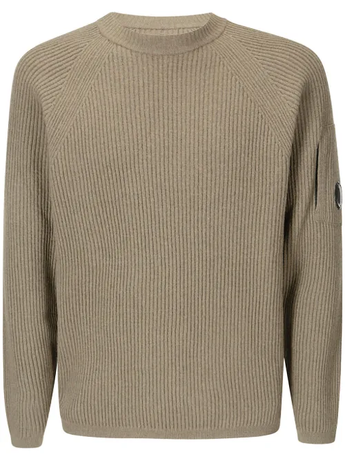Pull nervuré à verre de lunettes signature - C.P. Company - Modalova
