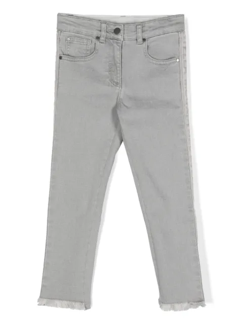 Stella McCartney Kids Calça jeans skinny com logo