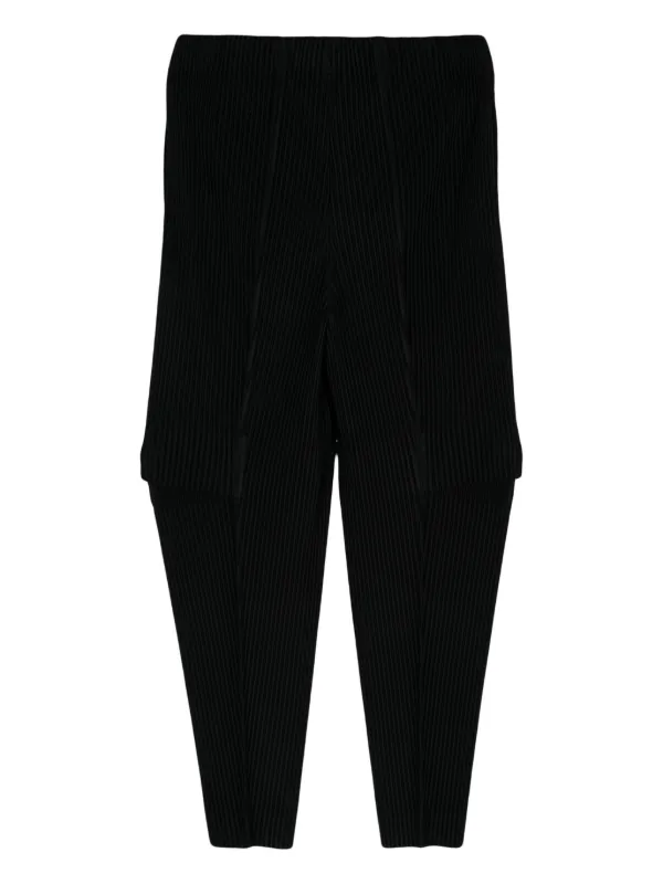 【美品/限定品】HOMME PLISSE 限定ジョガーパンツ ブラック サイズ2 美品/限定品】HOMME PLISSE 限定ジョガーパンツ ブラック サイズ2