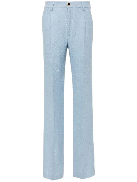 Alessandra Rich sequin-embellished tweed trousers