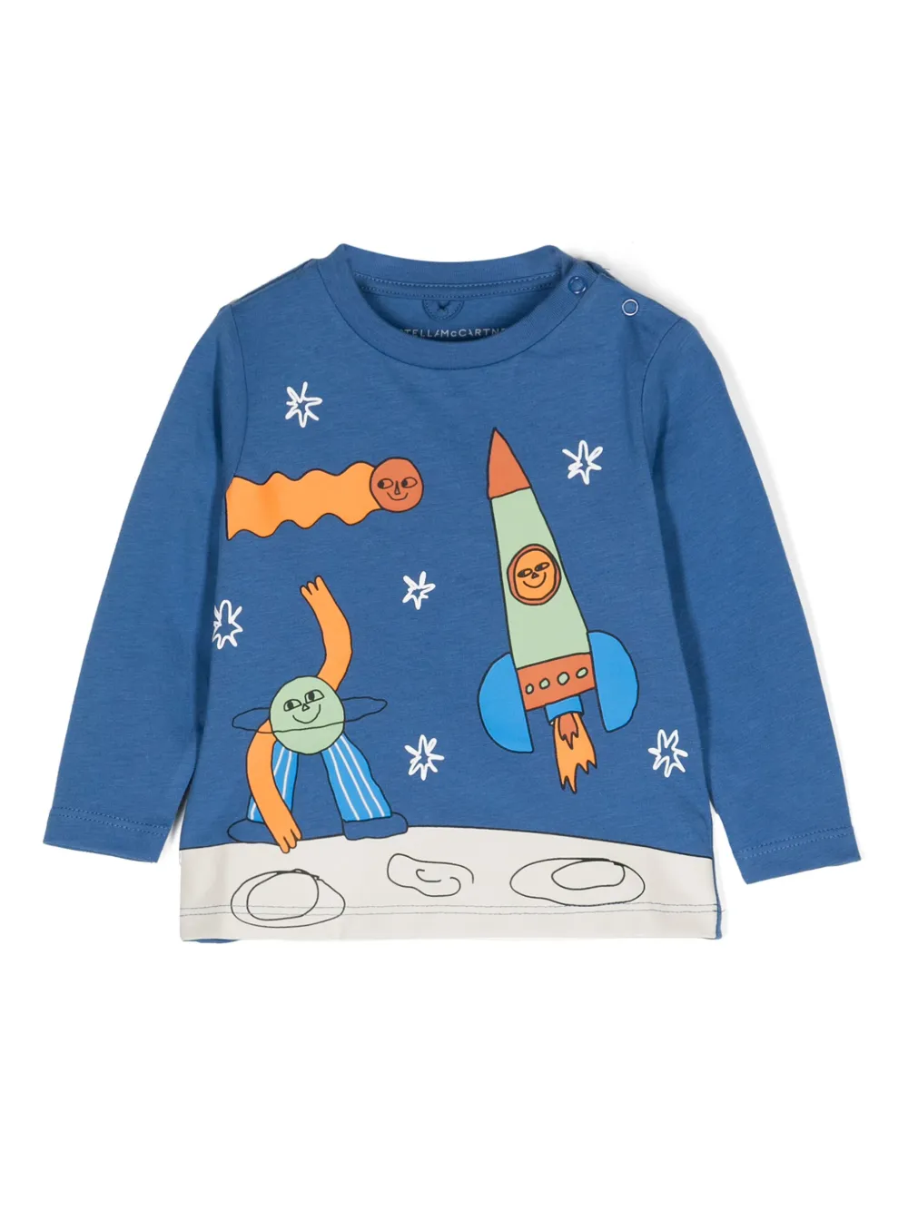 Stella McCartney Kids playera con estampado gráfico | azul | Image 1