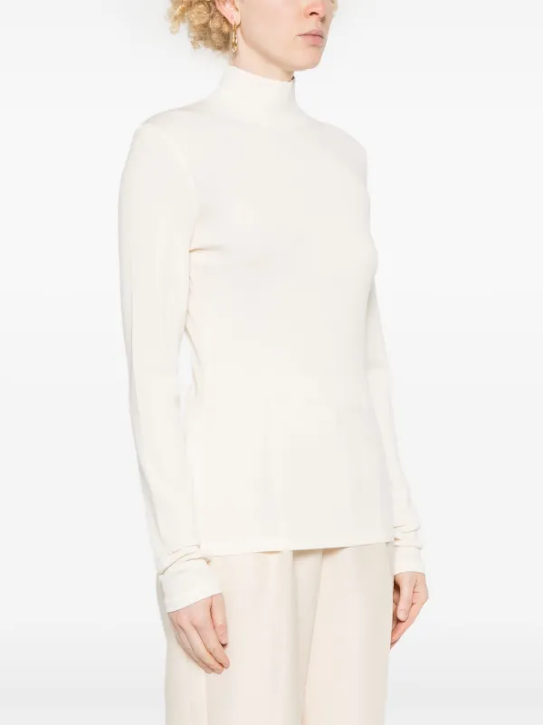 LEMAIRE high neck Cotton Top White FARFETCH CA