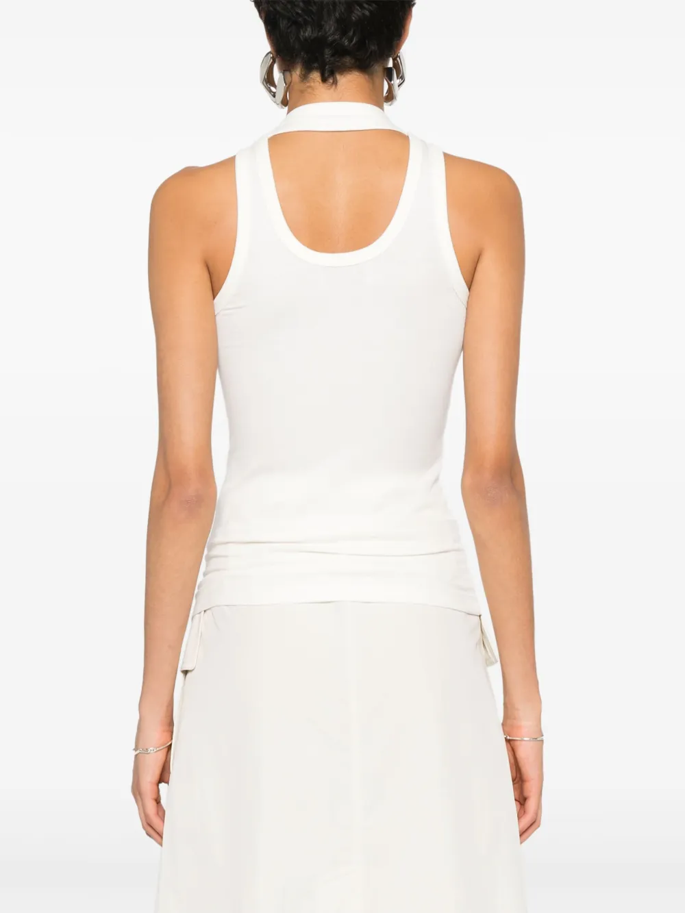 Coperni Geribbelde tanktop Wit