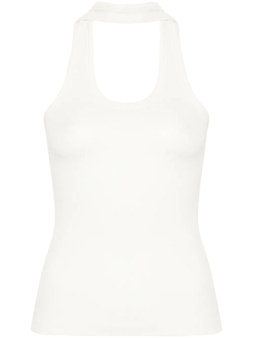 Coperni Geribbelde tanktop Wit