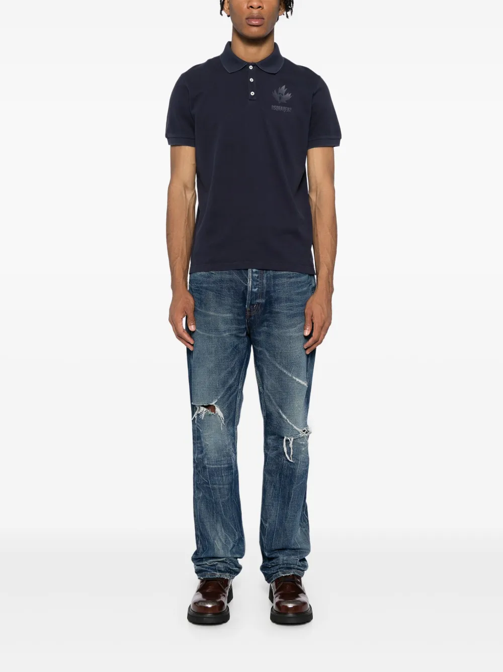 DSQUARED2 playera tipo polo con logo estampado | Image 2