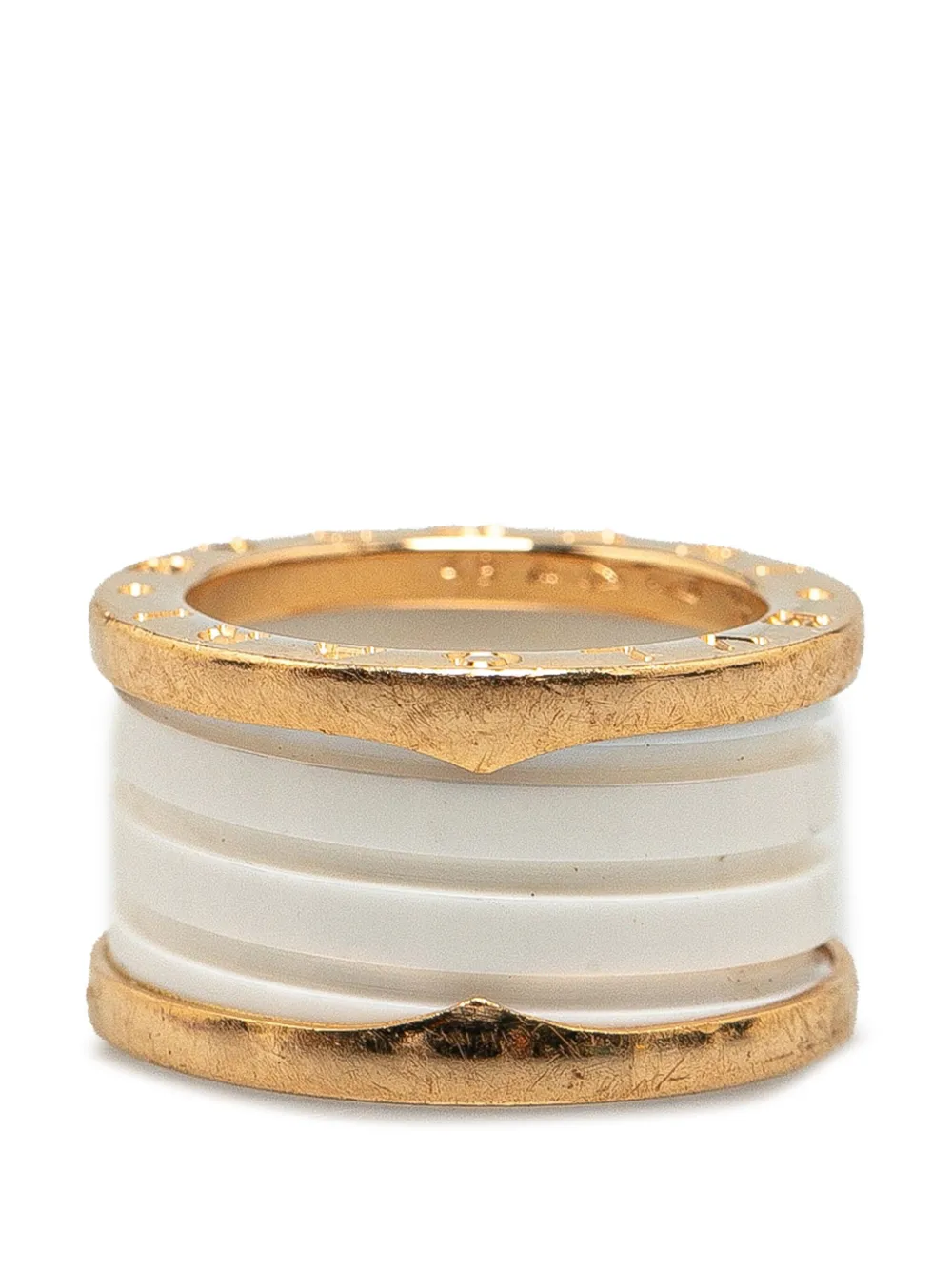 Bvlgari Pre-Owned 2010-2020 18kt roségouden Ceramic B.Zero1 vier ringen