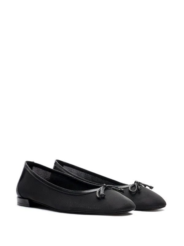 サンダル・ミュール Stuart Weitzman Black leather Emilia ballerinas Stuart Weitzman Emilia Leather Mary Jane Ballet Flats | Saks