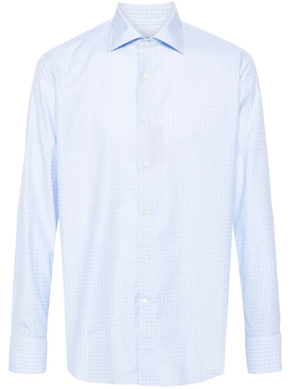 Canali check-pattern shirt | Blue | Image 1