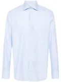 Canali check-pattern shirt - Blue
