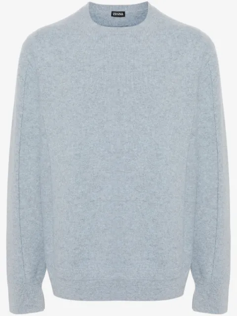Zegna brushed fine-knit jumper