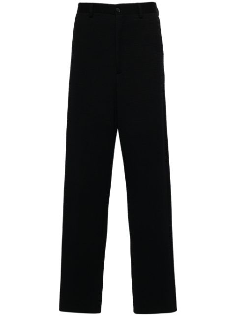 Giorgio Armani textured tapered trousers Men