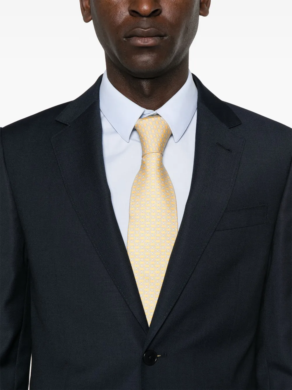 Zegna Wollen pak met enkele rij knopen Blauw