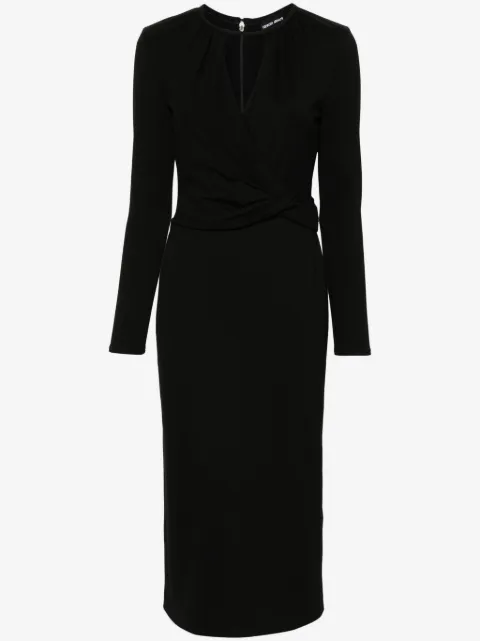 Giorgio Armani long-sleeve midi dress