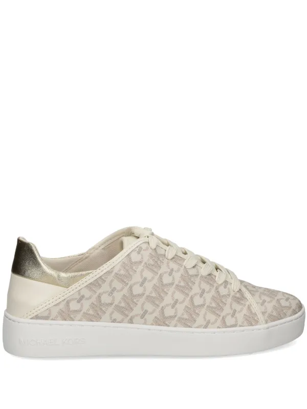 Michael Michael Kors Keaton monogram patterned Sneakers Neutrals FARFETCH SA