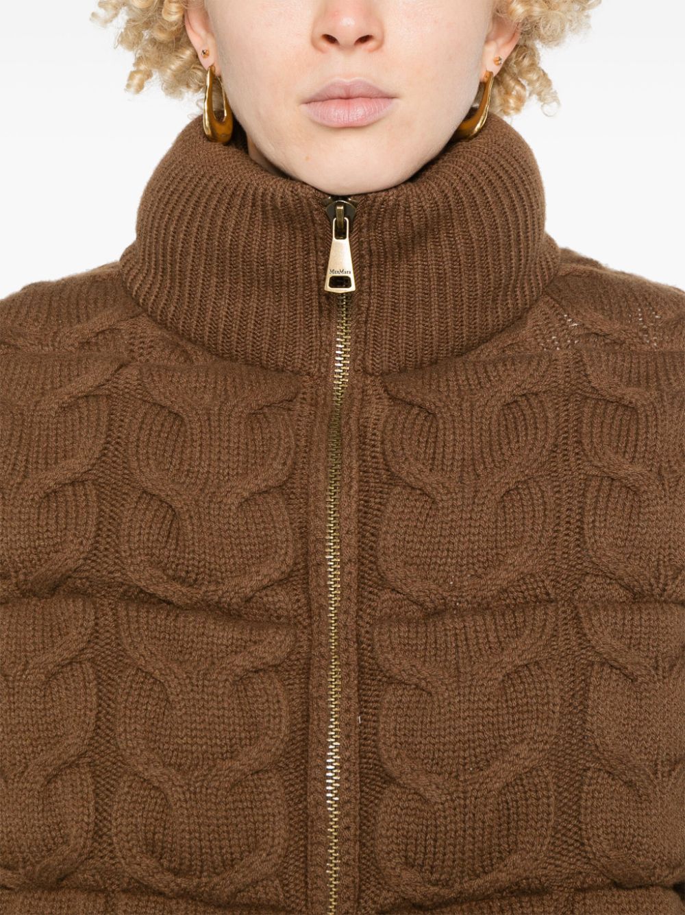 Max Mara chunky-knit padded coat Women