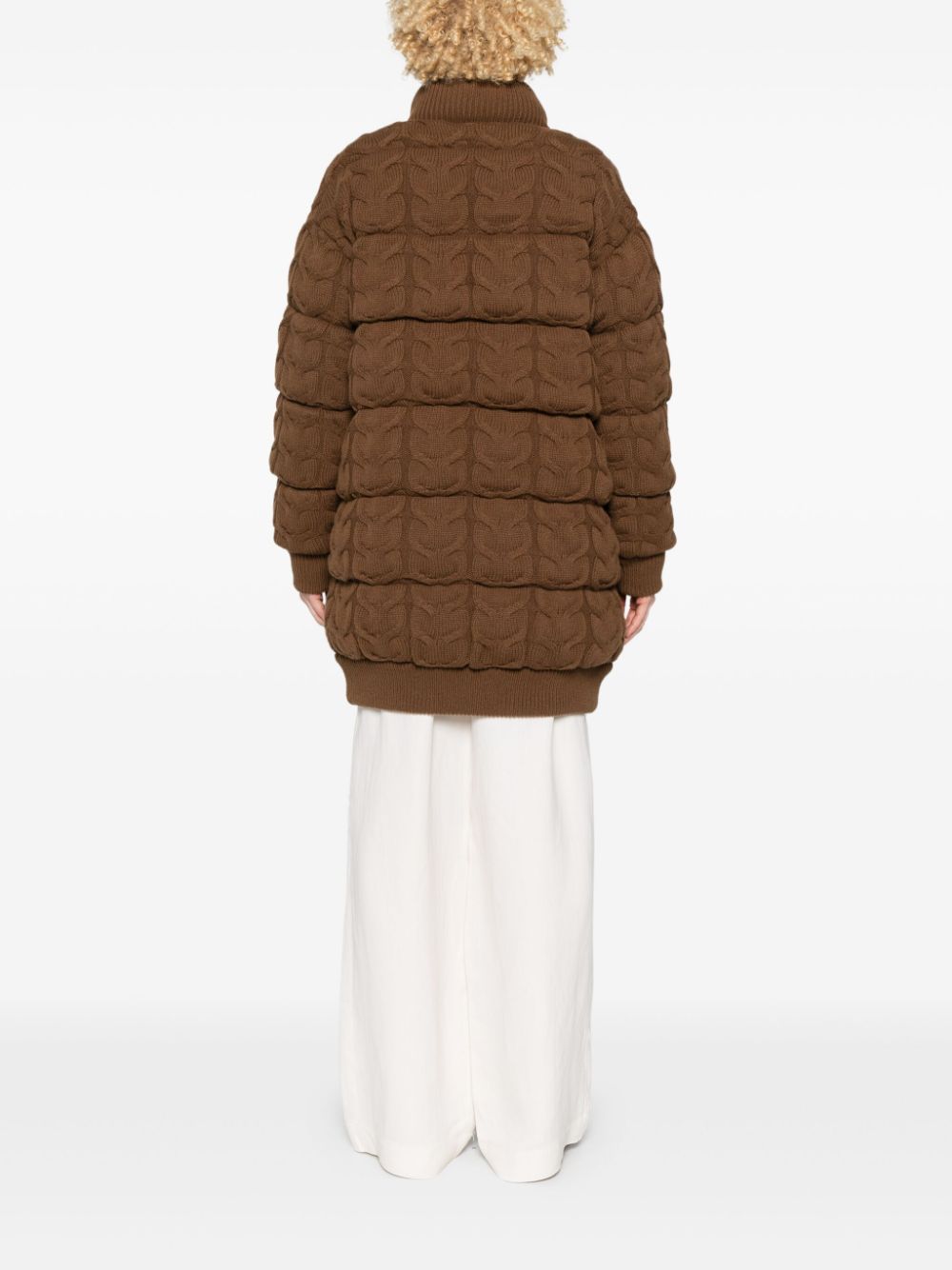 Max Mara chunky-knit padded coat Women