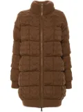 Max Mara chunky-knit padded coat - Brown